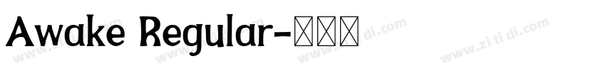 Awake Regular字体转换